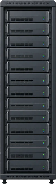 Scale illustration of A petabyte archive, calibrated to its data measurement.