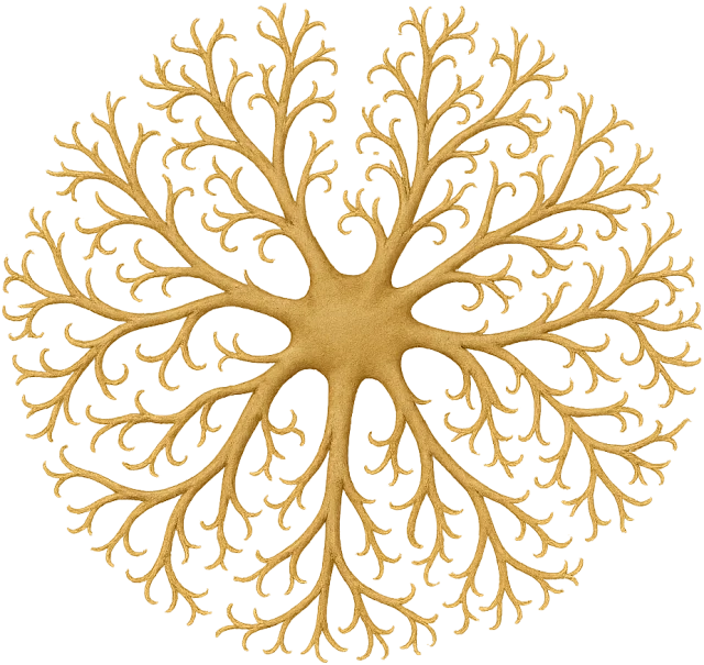 Scale illustration of Basket star, calibrated to its defined arm-tip span measurement.