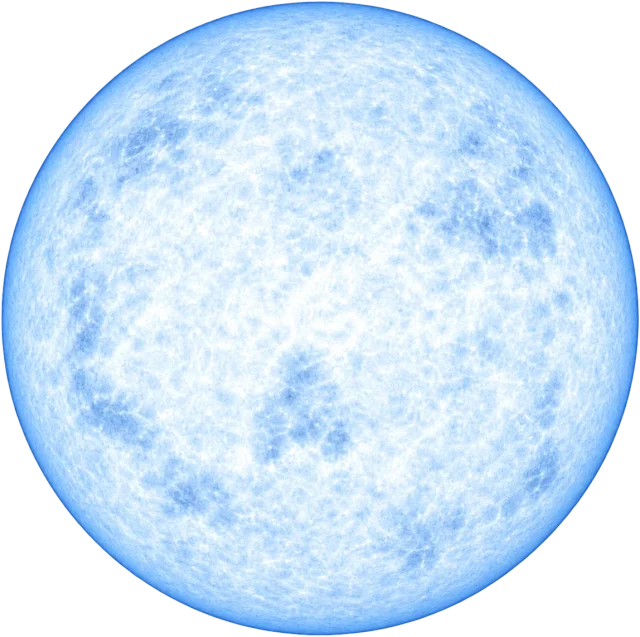 Scale illustration of Neutron star, calibrated to its diameter measurement.