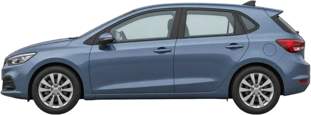 Scale illustration of Family car, calibrated to its length measurement.