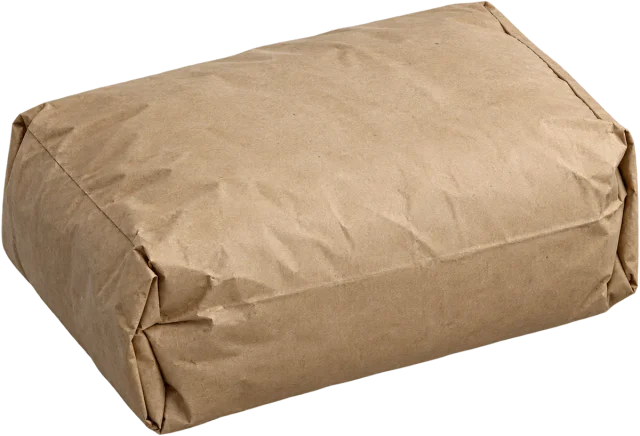 Scale illustration of 25 kg cement bag, calibrated to its mass measurement.