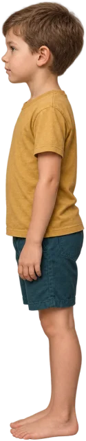 Scale illustration of Child, calibrated to its height measurement.