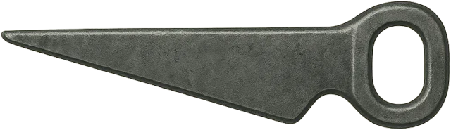 Scale illustration of Climbing piton, calibrated to its defined overall length measurement.
