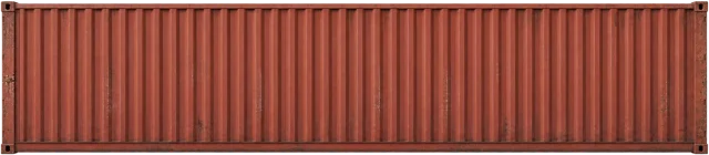 Scale illustration of 40-foot container, calibrated to its length measurement.