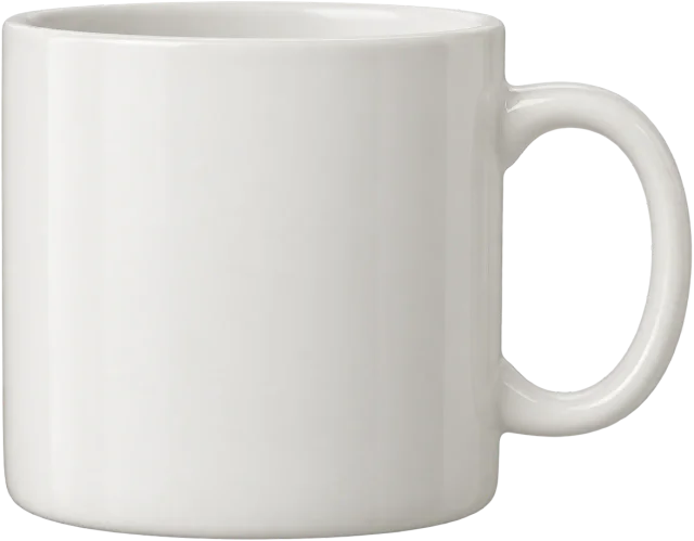 Scale illustration of 350 ml mug, calibrated to its volume measurement.