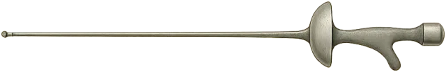 Scale illustration of Fencing foil, calibrated to its maximum overall length measurement.