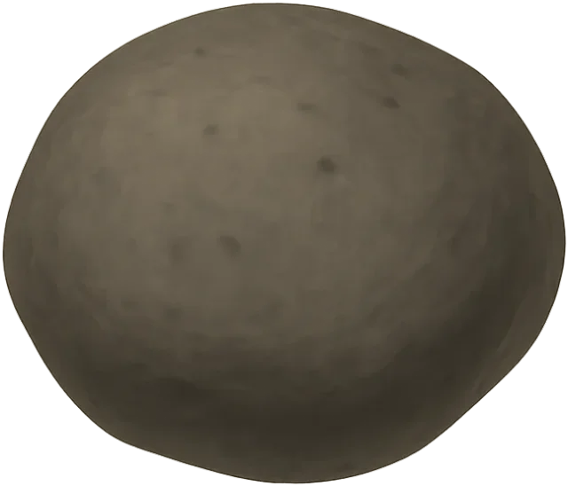 Scale illustration of Himalia, calibrated to its mean-equivalent diameter measurement.