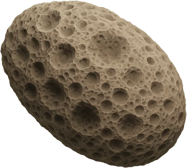 Scale illustration of Hyperion, calibrated to its mean-equivalent diameter measurement.