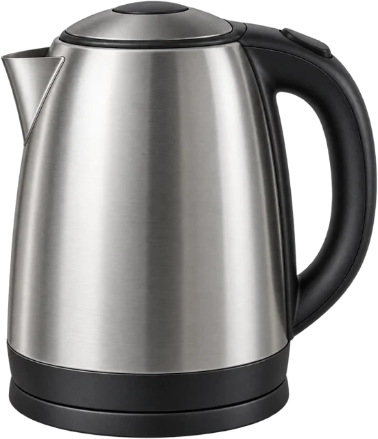 Scale illustration of 1.7 litre kettle, calibrated to its volume measurement.