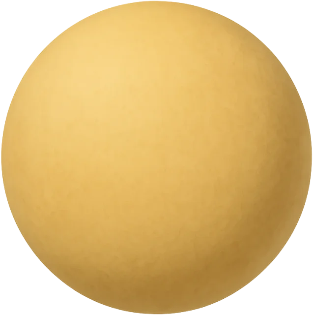 Scale illustration of Lacrosse ball, calibrated to its defined regulation-range diameter measurement.