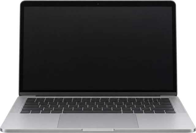 Scale illustration of Laptop, calibrated to its length measurement.