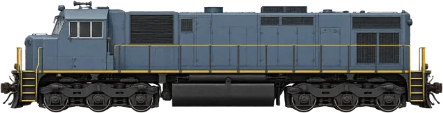 Scale illustration of 120 tonne locomotive, calibrated to its mass measurement.