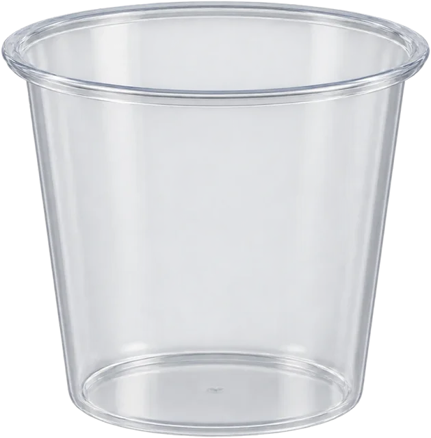 Scale illustration of 30 ml measuring cup, calibrated to its volume measurement.