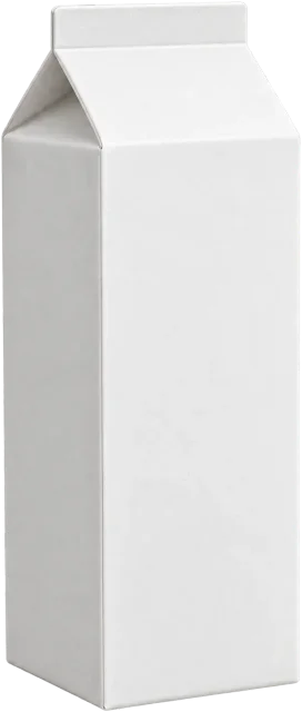 Scale illustration of 1 litre carton, calibrated to its volume measurement.
