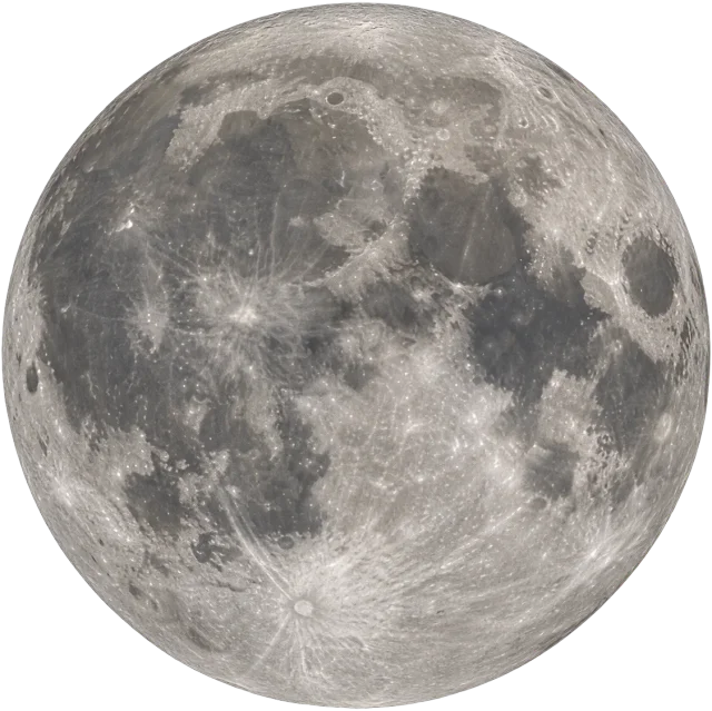 Scale illustration of Moon, calibrated to its mean diameter measurement.