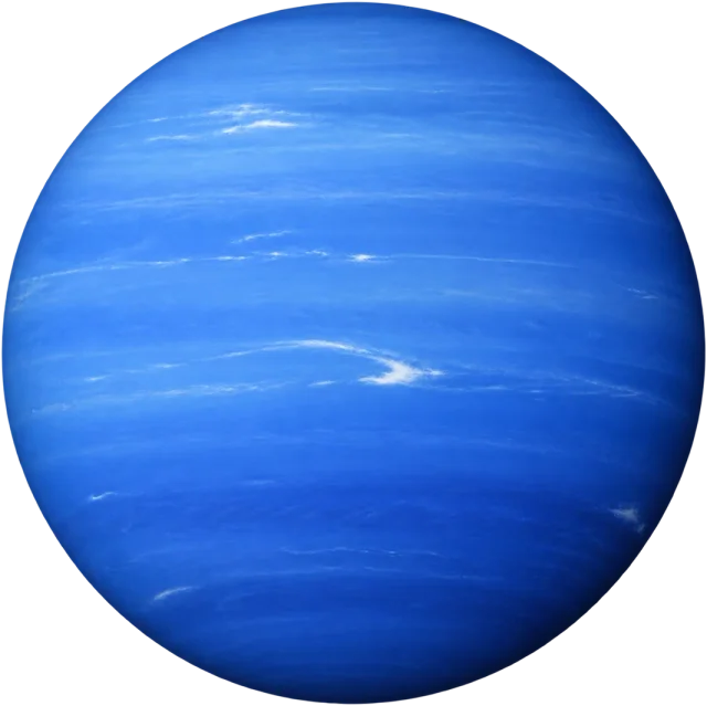 Scale illustration of Neptune, calibrated to its mean diameter measurement.