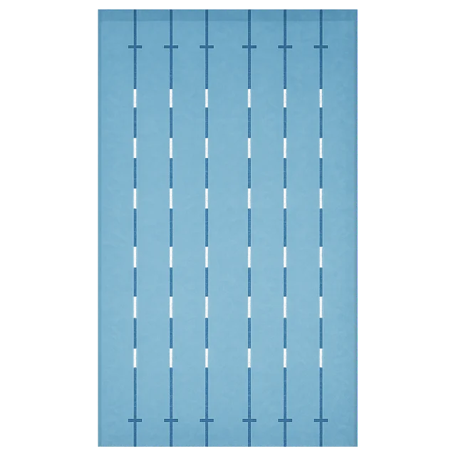 Scale illustration of 50 m swimming pool, calibrated to its length measurement.
