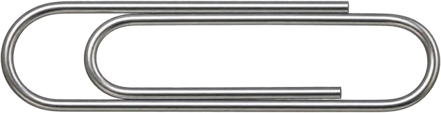 Scale illustration of Paperclip, calibrated to its length measurement.
