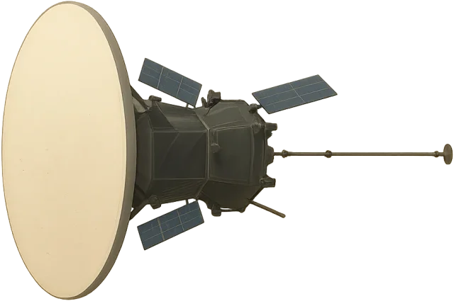 Scale illustration of Parker Solar Probe, calibrated to its overall spacecraft height measurement.