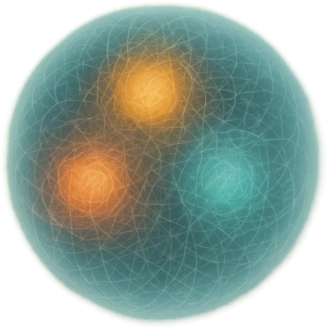 Scale illustration of Proton, calibrated to its diameter measurement.