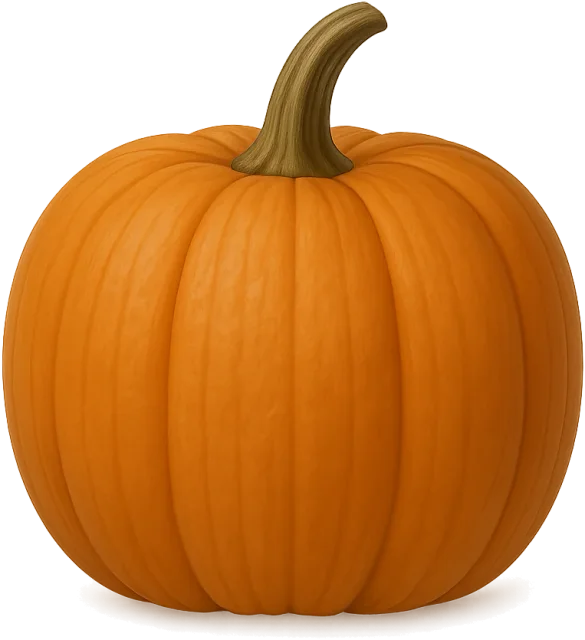 Scale illustration of Pumpkin, calibrated to its defined fruit diameter measurement.
