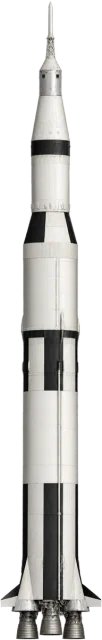 Scale illustration of Launch rocket, calibrated to its height measurement.