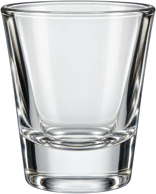 Scale illustration of 25 ml measure, calibrated to its volume measurement.
