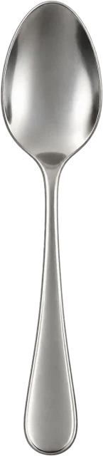 Scale illustration of 5 ml measuring teaspoon, calibrated to its volume measurement.