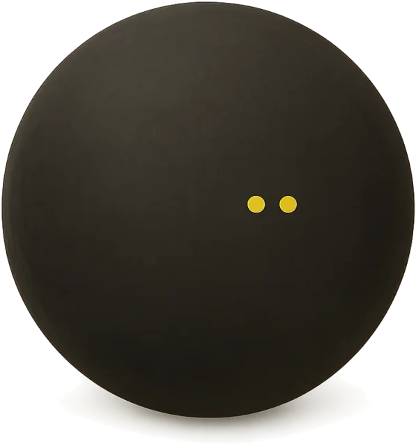 Scale illustration of Squash ball, calibrated to its representative diameter measurement.