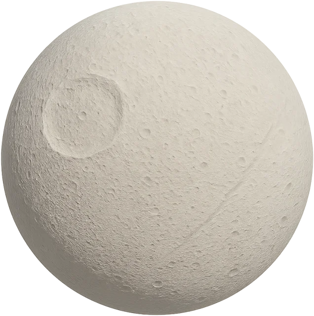 Scale illustration of Tethys, calibrated to its mean diameter measurement.