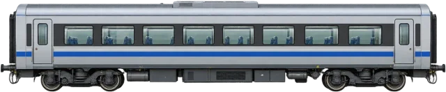Scale illustration of Train carriage, calibrated to its length measurement.