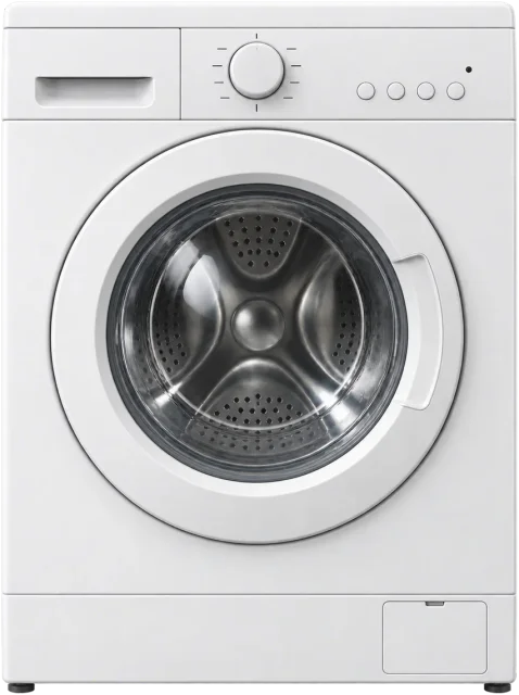 Scale illustration of Washing machine, calibrated to its height measurement.